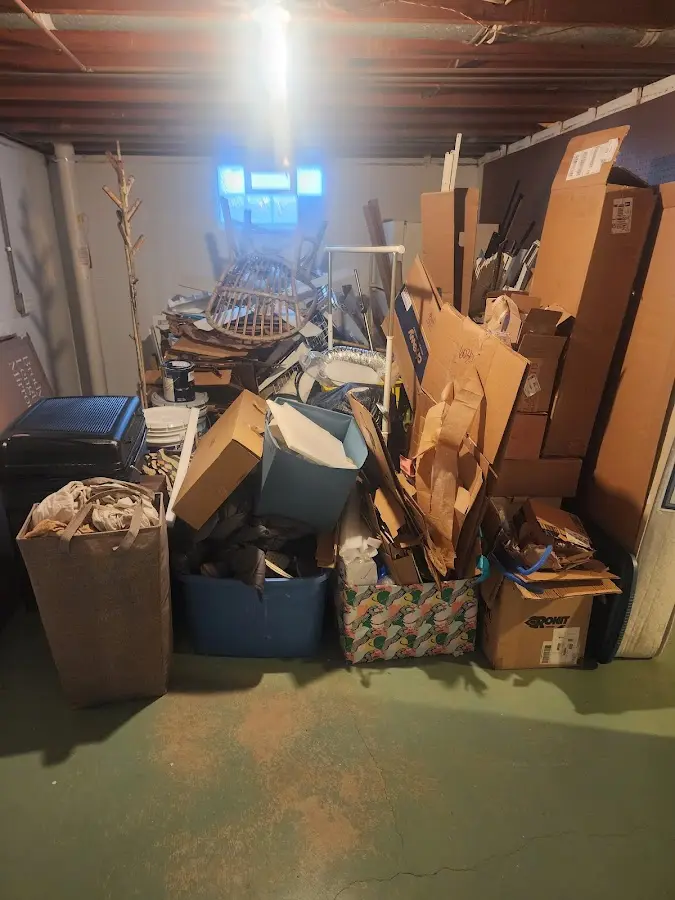 Roll-off dumpster container at job site for Construction Dumpster Rental in Xenia